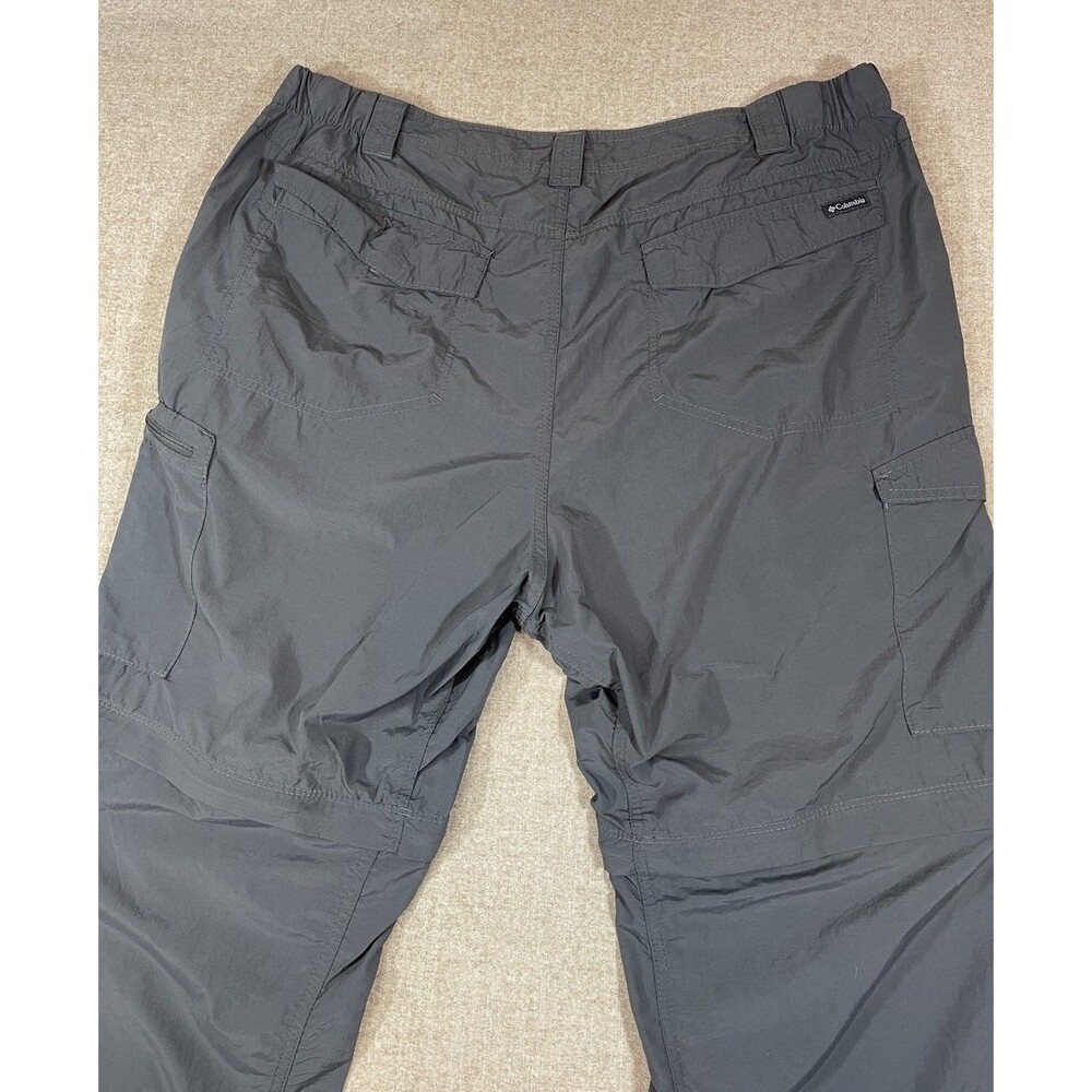 Columbia Omni-Shade Convertible Hiking Zip-Off Cargo Pants Men’s 42x32 Gray - Picture 12 of 12